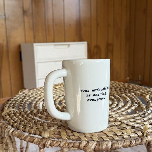 FISHS EDDY  Snarky Sayings 10oz Coffee Mug - Picture 2 of 7